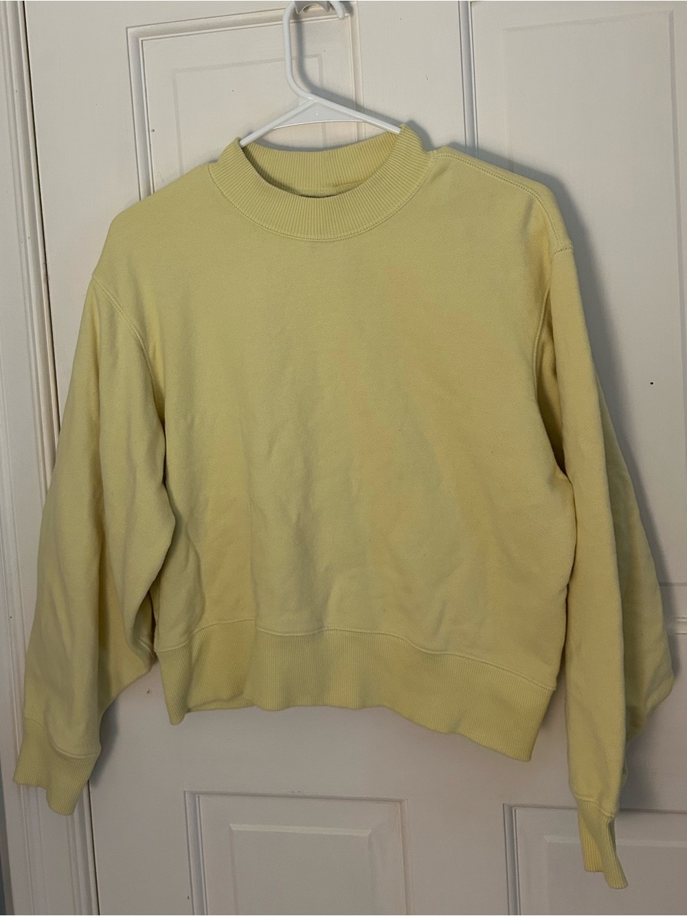 Uniqlo Soft Pale Yellow Crewneck Sweater